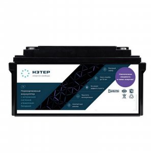 Аккумулятор LiFePO4 12V 80Ah НЭТЕР с кулонометром (LFP4-12.8_80-40P10ac)