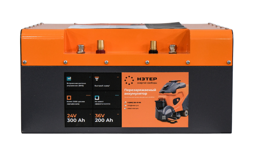 Аккумулятор LiFePO4 12V 600Ah НЭТЕР (LFP4-12.8_600-200M3)