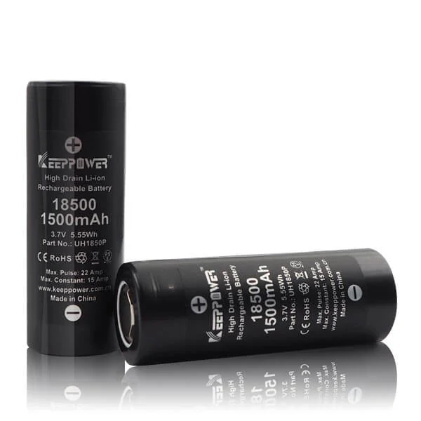 Аккумулятор 18500 Li-Ion 3.7V 1500mAh 15A/21A