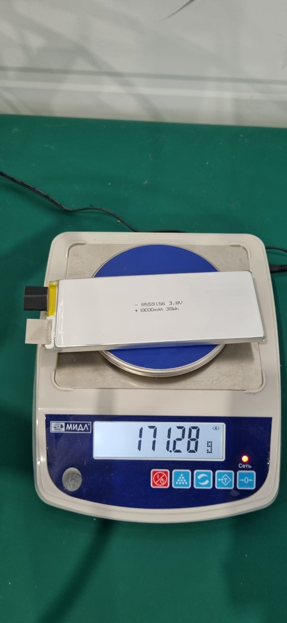 10000mAh, 8559156, 3.8V, 8x59x156mm, 20С