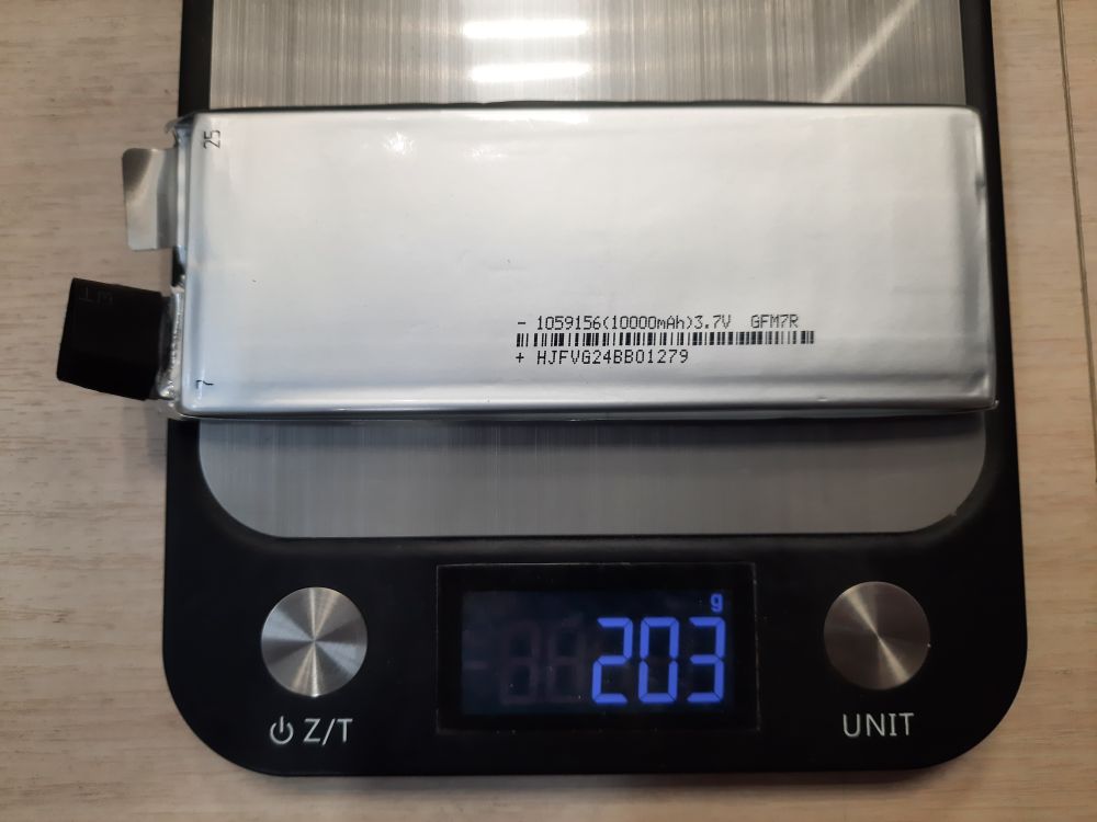 10000mAh, 1059156, 3.7V, 10x59x156мм, 25С/50С