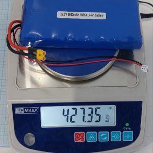 Аккумулятор литий-ионный LI1552570, 2500mAh, 29.6V, 8s1p, 155x25x70mm, PCM