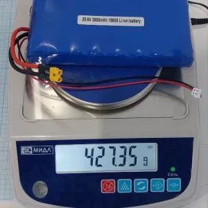 Аккумулятор литий-ионный LI1552570, 2500mAh, 29.6V, 8s1p, 155x25x70mm, PCM