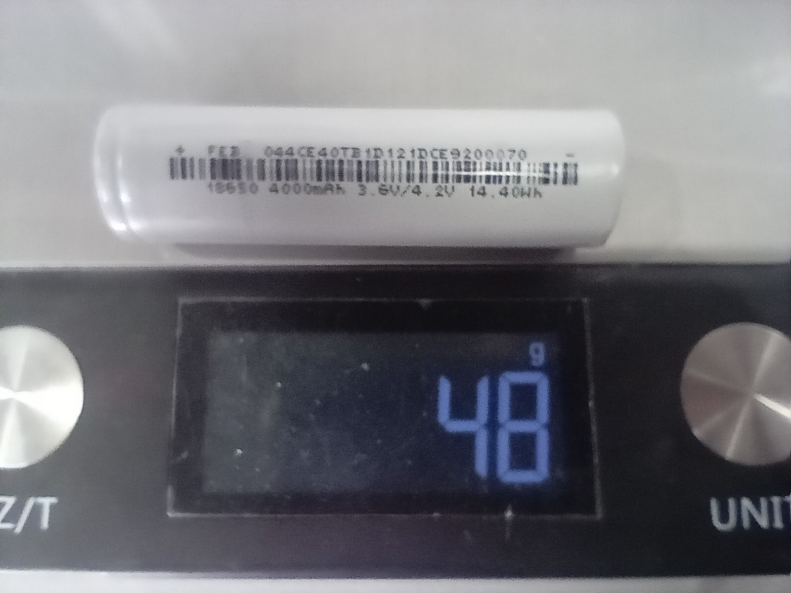 4000mAh, 18650, 3.6V, 1С