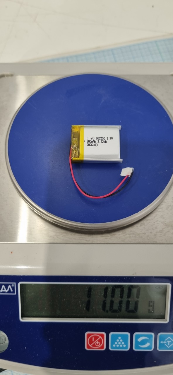 600mAh, LP802530, 3.7, 1C/2C, РСМ,