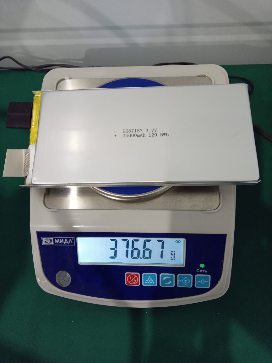 35000mAh, LP9787187, 3.7V, 9.7x87x187mm, 5C/7C