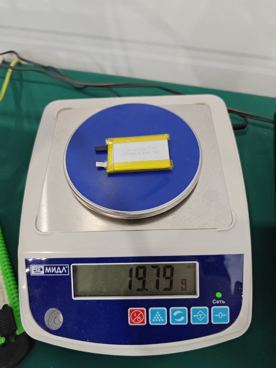 1200mAh, 603458T40, 3.7V, 6х34х58мм, 1С