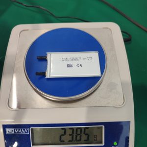 1000mAh, LFP583872, 3.2V, 5.8x38.5x72mm, 2C