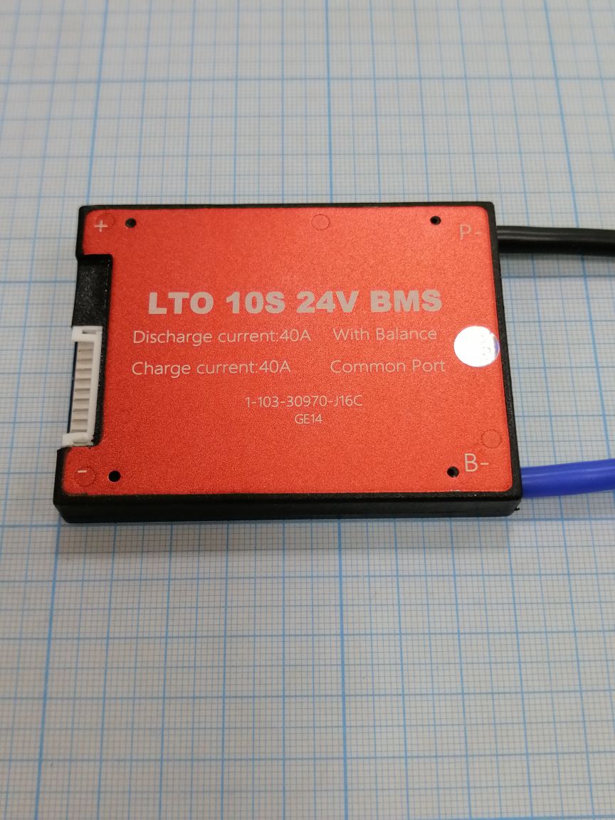 BMS LTO 10S 24V 40A (DALY 11x60x80mm)
