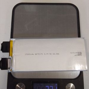 17000mAh, LP8072170, 8x72x170, 3.7V, 5C