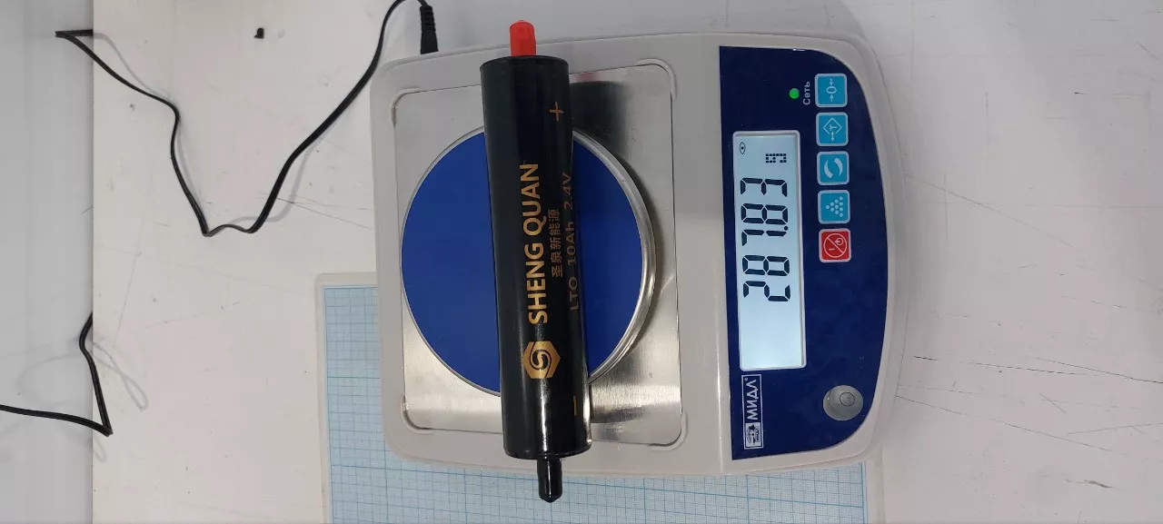 10000mAh, LTO32145, 2.4V, 33.5x145.75mm, 6C/30C