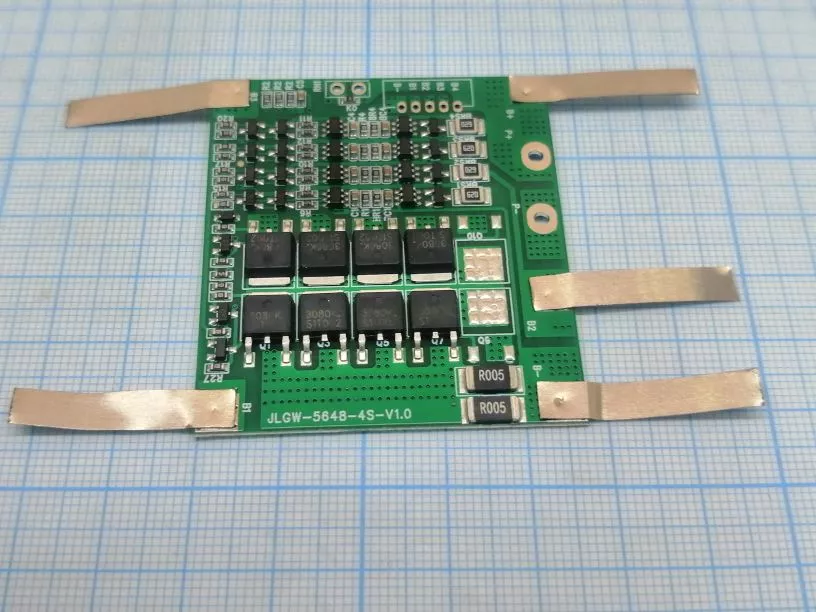 BMS LI 4S 14,8V 20A JLGW-5648-4S-V1.0 с балансиром 56x48x3.5mm