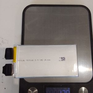 8000mAh, LP7670140, 8x70x140, 3.7V, 25C