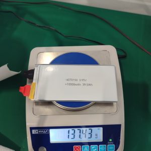 10000mAh, 6170151, 3.95V, 6.1x70.5x151mm, 10C