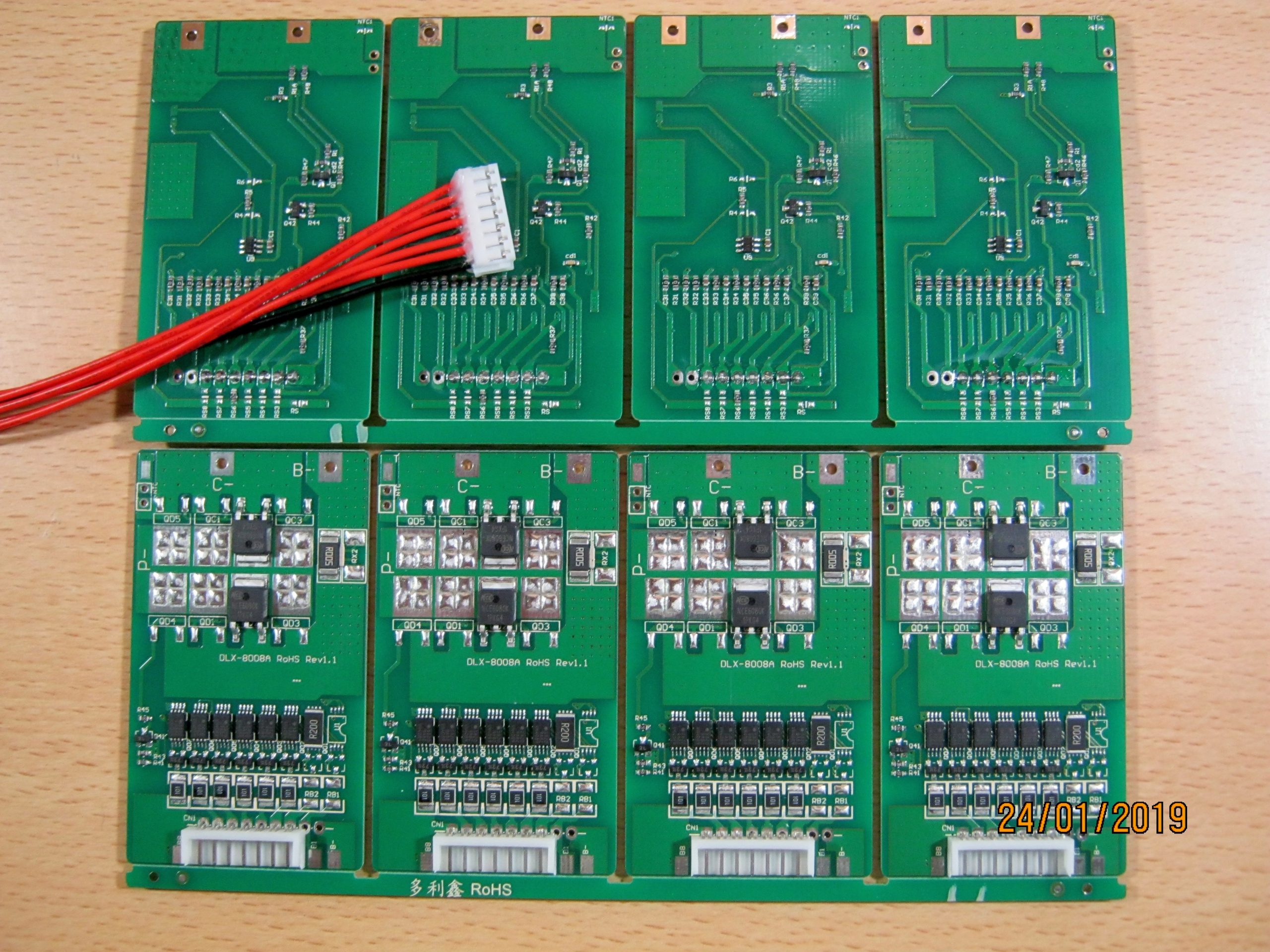 BMS LI 6S 22,2V 5A 6S-DLX-8008A(Rev 1.1)-5N5(5A) с балансиром 71x41x6mm