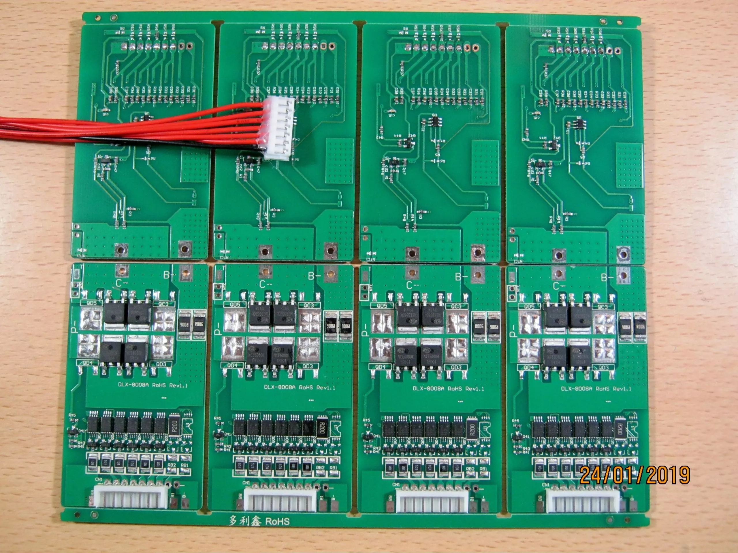 BMS LI 6S 22,2V 10A 6S-DLX-8008A(Rev 1.1)-10N10(10A) с балансиром 71x41x6mm