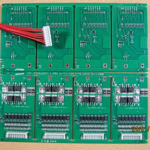 BMS LI 7S 25,9V 10А 7S-DLX-8008A(Rev 1.1)-10N10(10A) с балансиром 71x41x6mm
