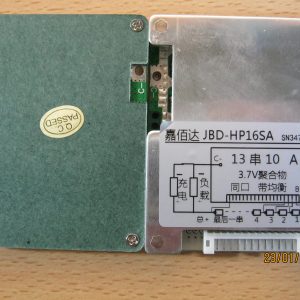 BMS LI 13S 48,1V 10A 13S-JBD-HP16SA-10A с балансиром 70x57x11mm