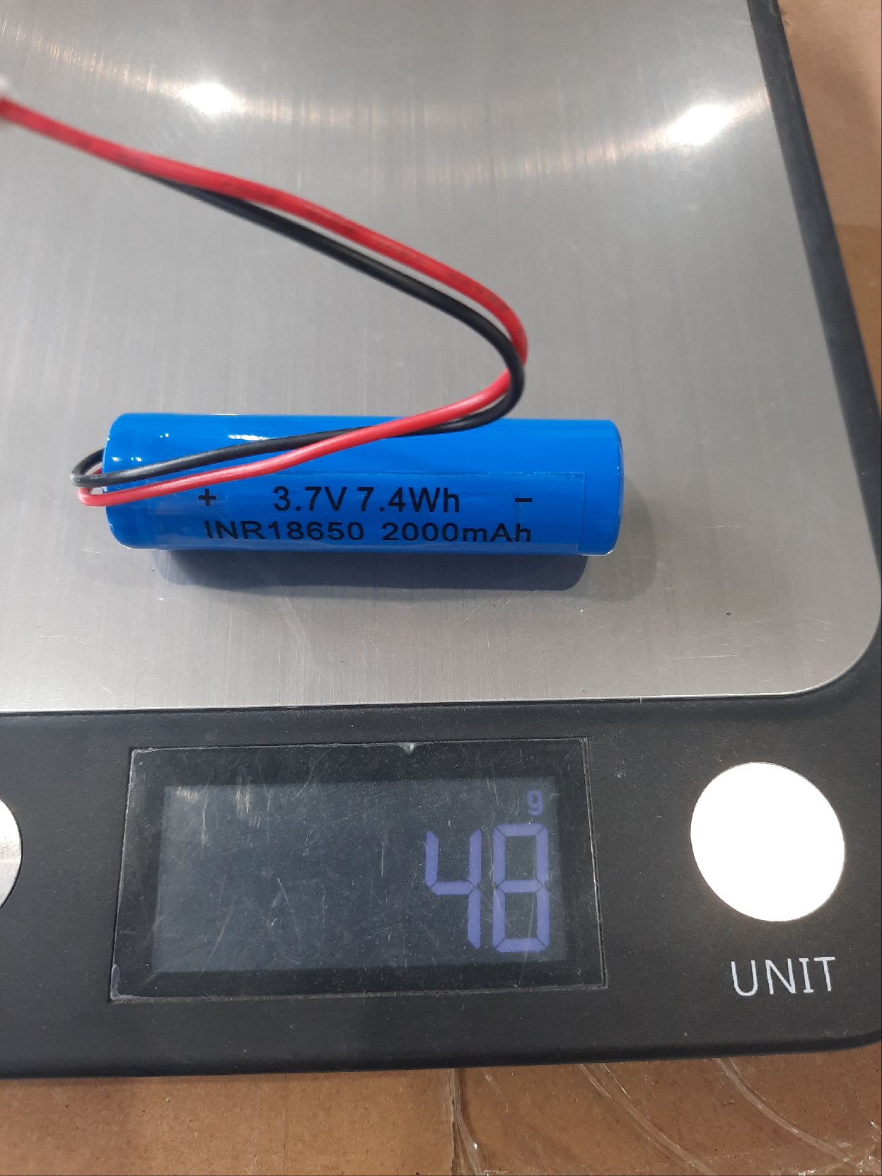 2000mAh 18650 3.7V PCM 18x70, разъем PH-2P