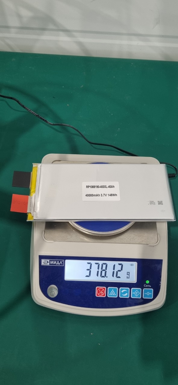 40000mAh, LP10488192, 3.7V, 10.4x88x192mm, 3C