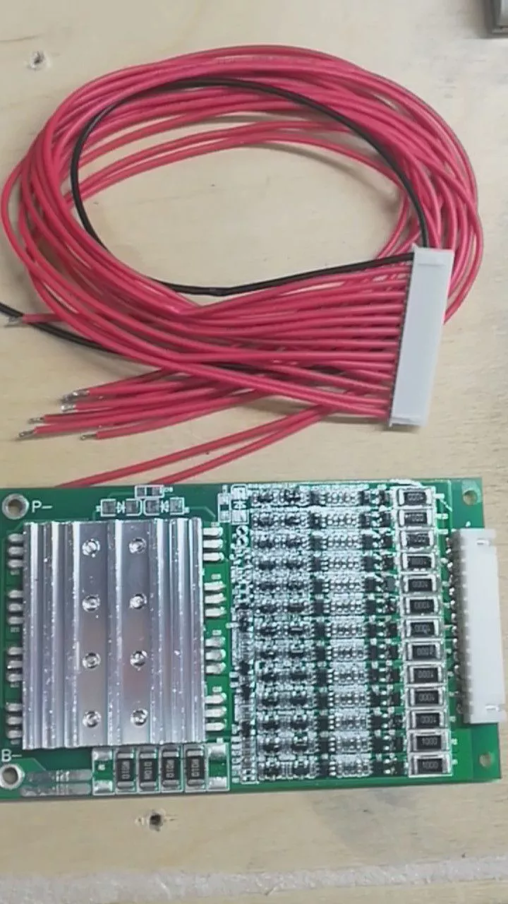 BMS LI 13S 48,1V 15A LWS-13S15A-C51 с балансиром 100x60x13mm